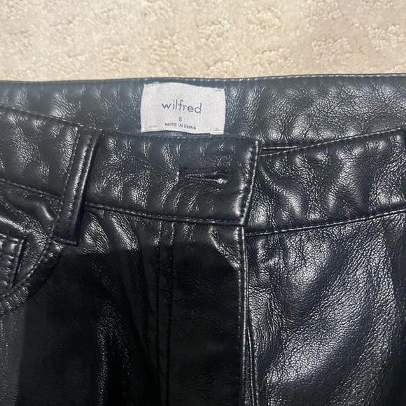 wilfred pleather straight leg melina pant - Picture 3 of 3